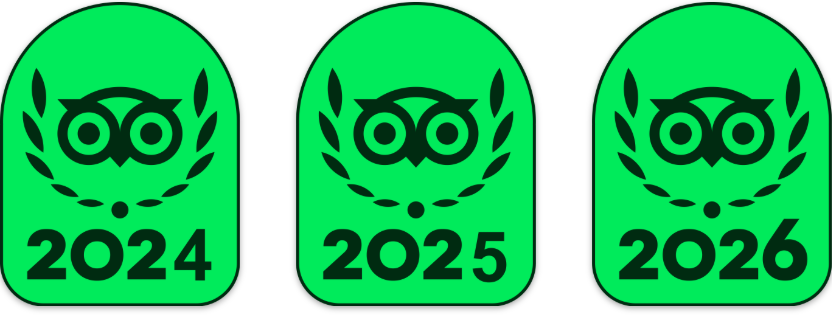 TripAdvisor Travelers' Choice 2024, 2025, 2026